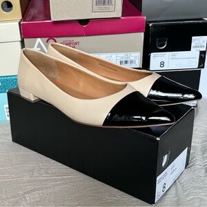 J. Crew Nude Captoe Flats